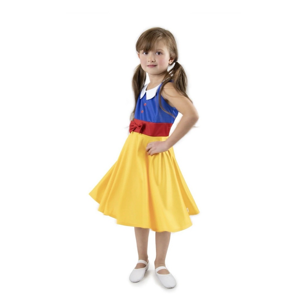 Little Adventures  Snow White  Twirl Dress Costume Youth Girls Belle Sz 6